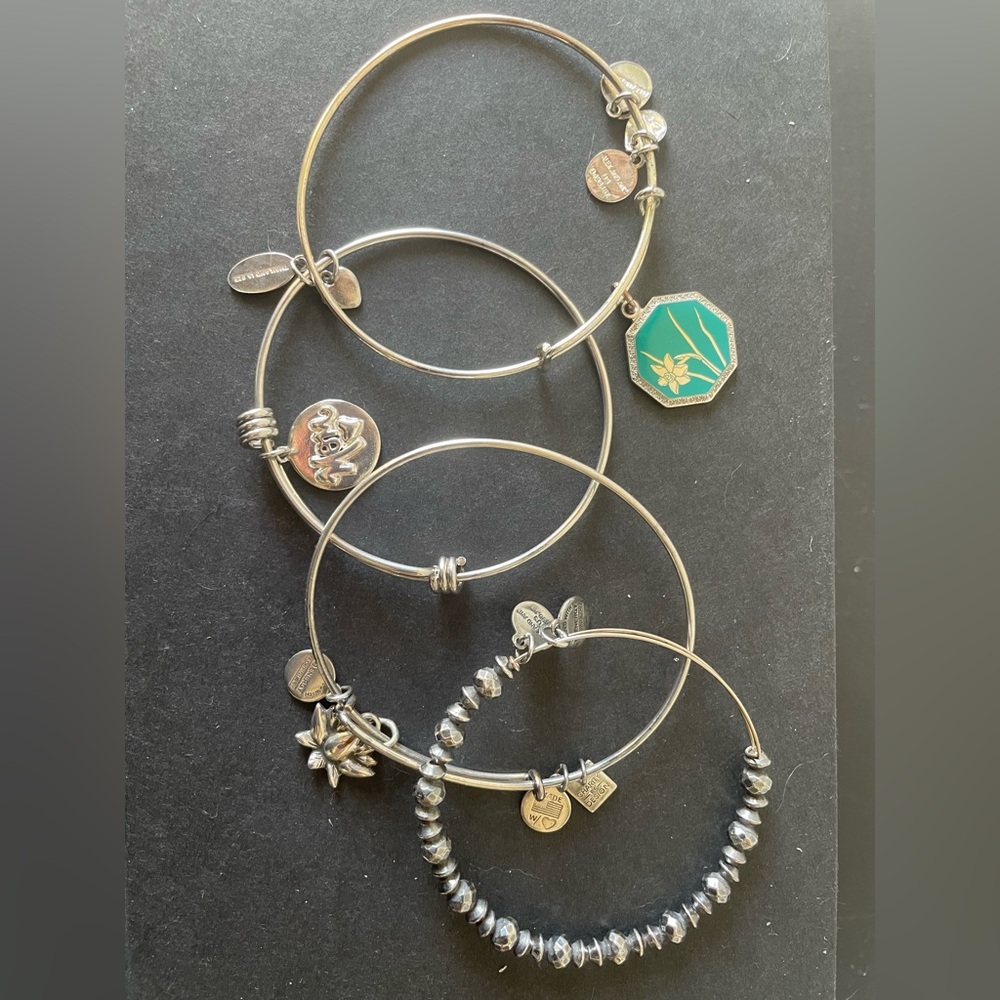 4 Alex and Ani bangles